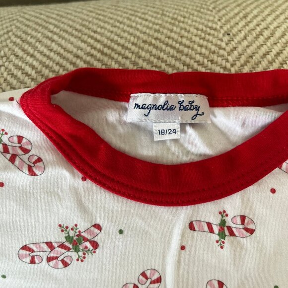 Toddler (18-24m) Soft Cotton Candy Cane Pajama Set - Picture 2 of 7